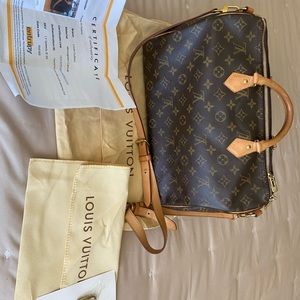 Authentic Speedy Bandouliere 35  made in France